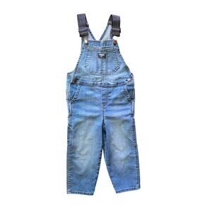 OshKosh Kids Denim Carpenter Overalls in Size 5 Toddler Durable All Season